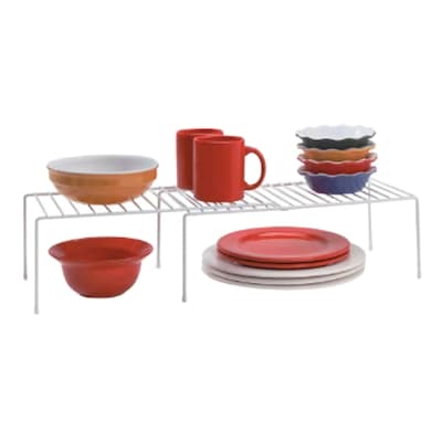 Better Houseware Coated Steel Medium Expanding Shelf, White (BTH1862)