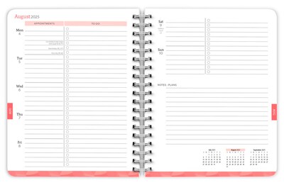 2025-2026 Plato Starburst 6" x 7.75" Academic Year Weekly Planner, Multicolored (9798330706990)