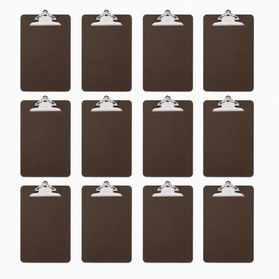 Staples Plastic Clipboard, Letter Size, Smoke, 12/Carton (11069CT)