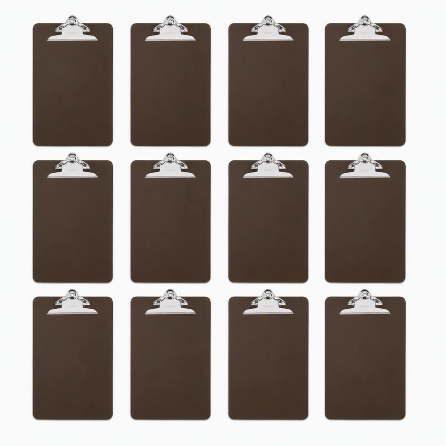 Staples Plastic Clipboard, Letter Size, Smoke, 12/Carton (11069CT)