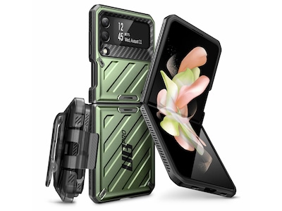 SUPCASE Unicorn Beetle PRO Dark Green Rugged Case for Samsung Galaxy Z Flip4, 5G (SUP-Galaxy2022-ZFlip4-5G-UBPro-Guldan)