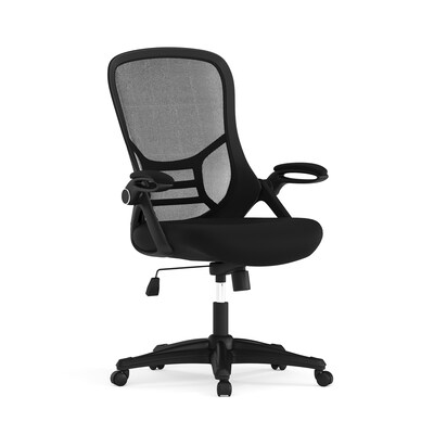 Flash Furniture Porter Ergonomic Mesh Swivel High Back Office Chair, Black (HL00161BKBK)