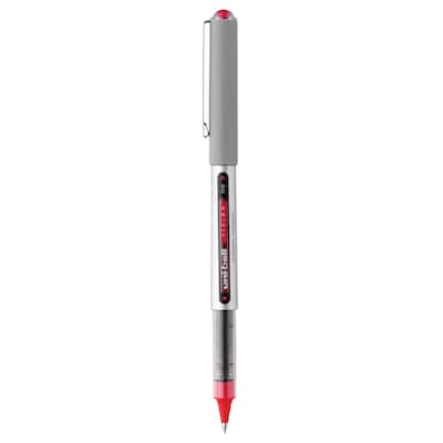 uni-ball Vision Rollerball Pens, Fine Point, Red Ink, Dozen (60139)