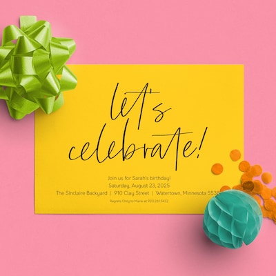 Astrodesigns 65 lb. Cardstock Paper, 8.5" x 11", Solar Yellow, 250 Sheets/Pack (22731)
