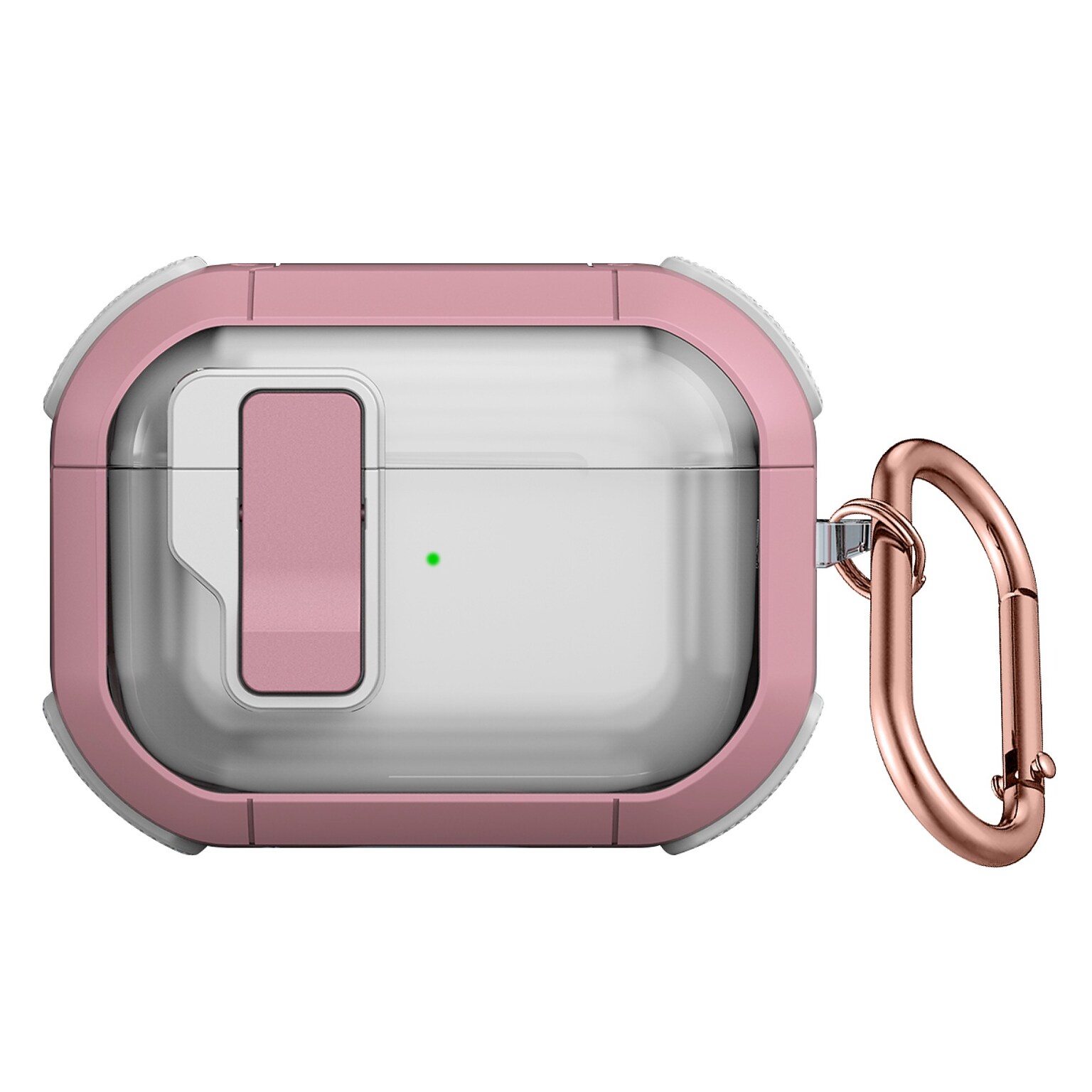 SaharaCase Venture-X Series Secure Lock Case with Premium Clip for Airpods Pro 3, Anti-Shock Corners, Desert Rose, (HP00234)