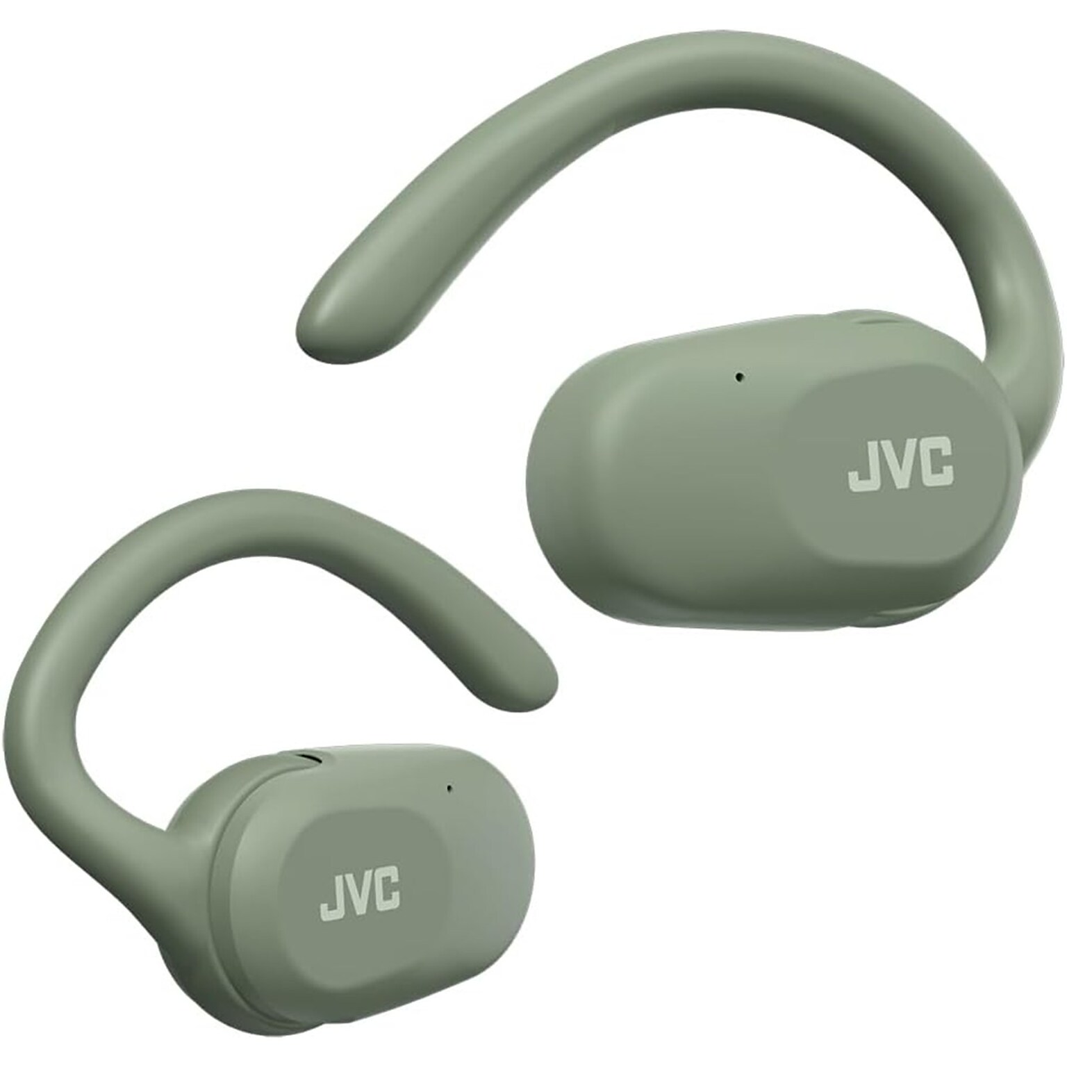JVC Nearphones Wireless Open-Ear Earbuds, Bluetooth, Green (HANP40TG)