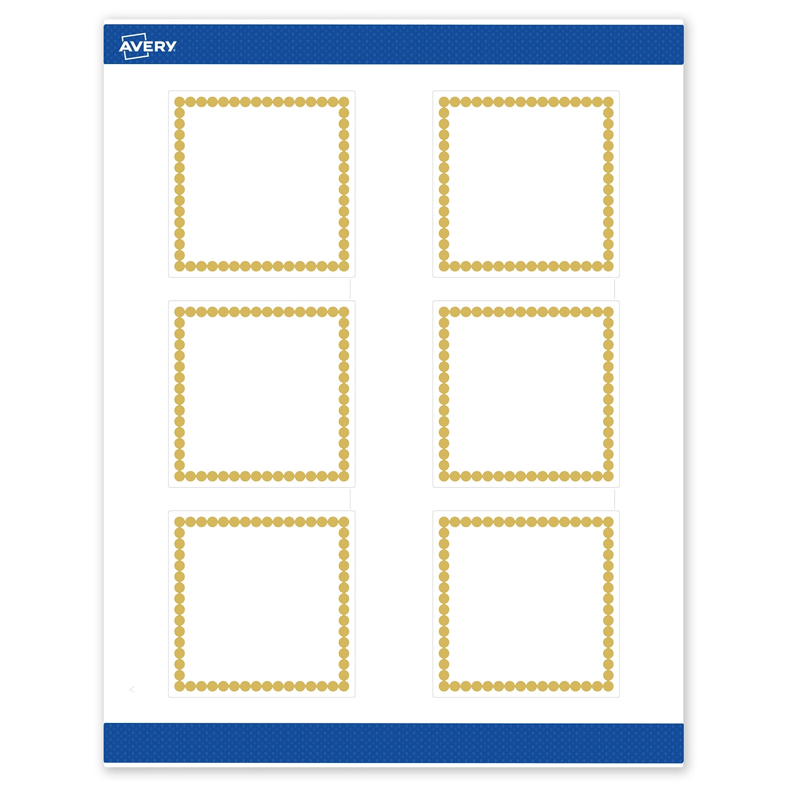 Avery Laser/Inkjet Square Multipurpose Labels, 3 x 3, White, 60/Pack (S00DJB)