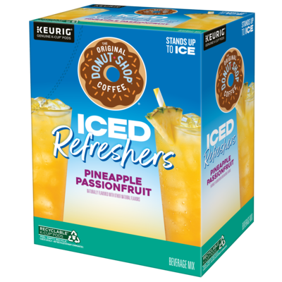 The Original Donut Shop Iced Refreshers Pineapple Passion Fruit, Keurig® K-Cup® Pods, 20/Box (5000379381)