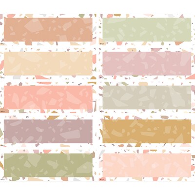 Teacher Created Resources Terrazzo Tones Magnetic Labels Accents, Multicolored, 20/Pack, 2 Packs (TCR77066-2)