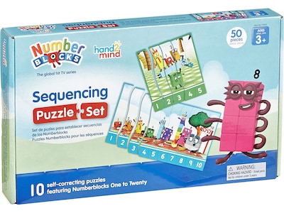 hand2mind Numberblocks Sequencing Puzzle Set (95403)