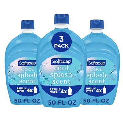 Softsoap Clean and Protect Antibacterial Liquid Hand Soap Refill, Cool Splash Scent, 50 oz., 3/Carton (61048284CT)