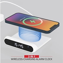 Wireless Charger Alarm Clock