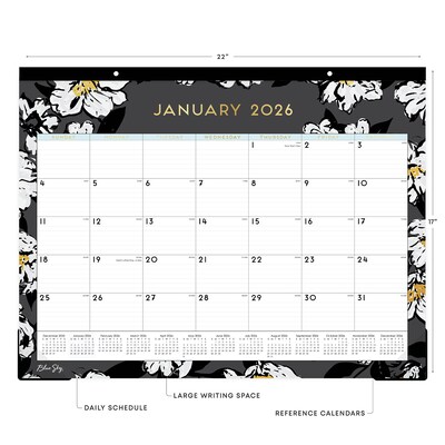 2026 Blue Sky Baccara 22 x 17 Monthly Desk Calendar (110215-26)