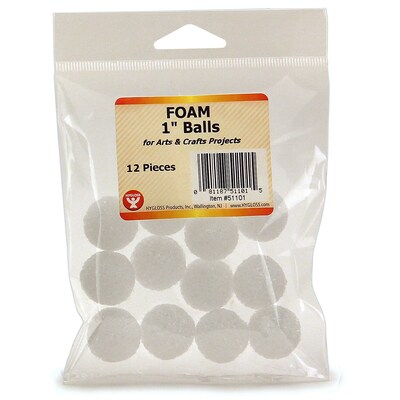 Styrofoam Balls, 2 Inch, Pack of 100 - HYG5102
