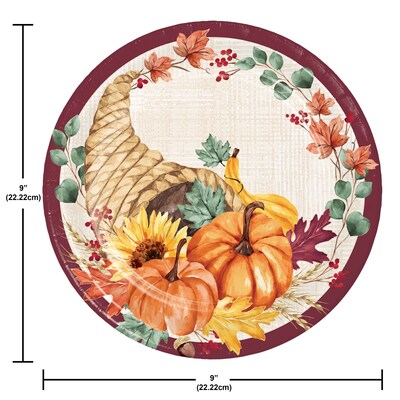 Say Hooray! Fall Feast Tableware Kit, Multicolored, 49/Pack (DTC9389E2A)