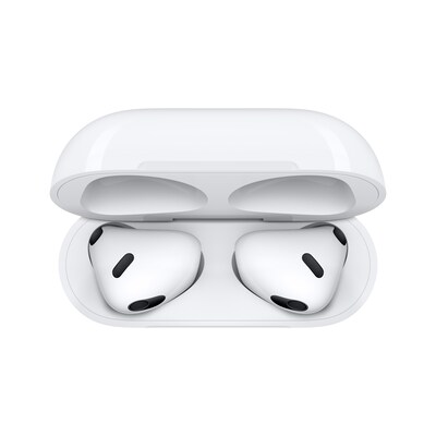 Apple AirPods (3rd Generation) Bluetooth Earbuds with Lightning Charging Case, White (MPNY3AM/A)