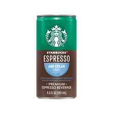 Starbucks Doubleshot Espresso & Cream Light Cold Brew Coffee, 6.5 fl. oz., 24/Carton (17544)