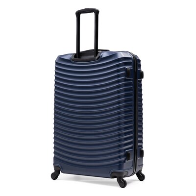 DUKAP Adly 4-Piece Hardside Spinner Luggage Set, TSA Checkpoint Friendly, Blue (DKADLSMLXL-BLU)
