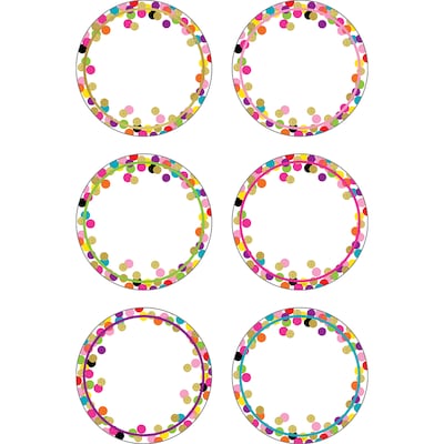 Teacher Created Resources Confetti Circle Accents, 30/Pack, 3 Packs/Bundle (TCR5882-3)