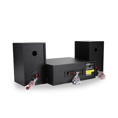 Victor Milwaukee 50 Watt Desktop CD Stereo Wireless Bluetooth System, Silver (VDTS-4450-SL)