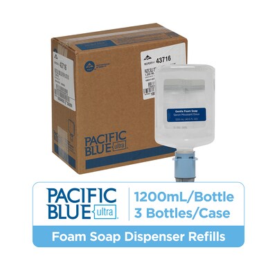 Pacific Blue Ultra Foaming Hand Soap,  40.5 Oz., 3/Carton (43716)