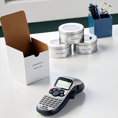 DYMO LT Plastic Labels for LetraTag Label Makers, Black Print on White Labels, 1/2-Inch x 13-Foot Rolls, 3 Count, (2156092)