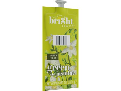 Bright Tea Green Tea with Jasmine, Flavia Freshpacks, 40/Carton (48723)