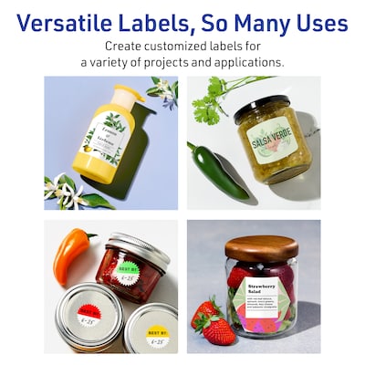 Avery Hexagon Laser Multipurpose Labels, 2-1/2" x 2-57/64", White, 60/Pack (19479399168)