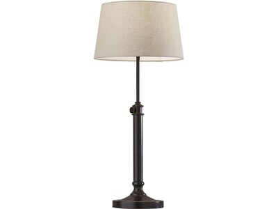 Simplee Adesso Mitchell Incandescent Table Lamp, Antique Black, 2/Set (SL1150-01)