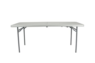 National Public Seating CMFIH Series 30 x 60 Fold-In-Half Folding Table, Grey (CMFIH3060)