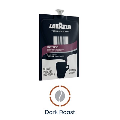 Lavazza Coffee Flavia Freshpacks, Dark Roast, 76/Carton (MDR01041)