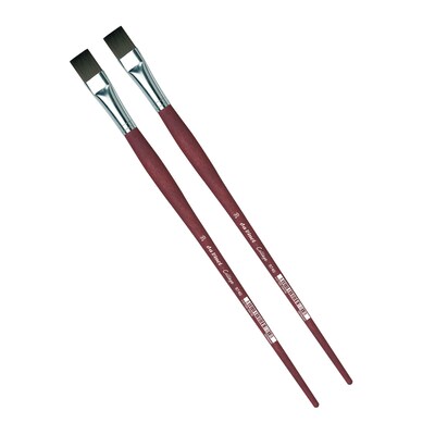 da Vinci COLLEGE Oil and Acrylic Synthetic Bristle, Flat Brush, 2/Bundle (DVXVA874020-2)