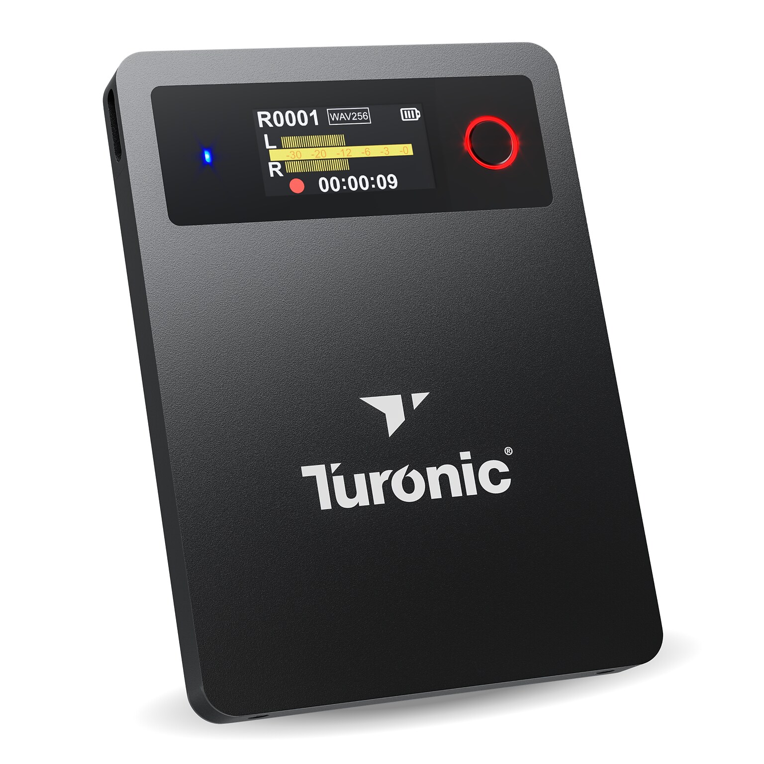 Turonic L813 AI Voice Recorder with AI Tech, 128GB, Dual Mics, Black (L813)