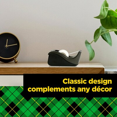 Scotch Desktop Dispenser, 3.1", 1" Core, Black (C60-BK)