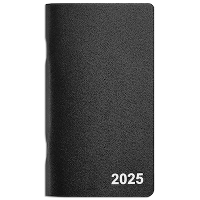 2025 Staples 3 x 6 Weekly & Monthly Planner, Black (ST12937-25)