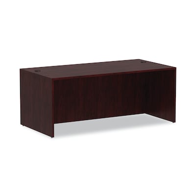 Alera™ Valencia Series Executive Suites in Mahogany, Straight Front Desk Shells, 72W