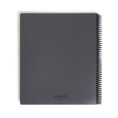 Smead 24-Pocket Poly Project Organizer with Multicolor Dividers, Gray (89206)