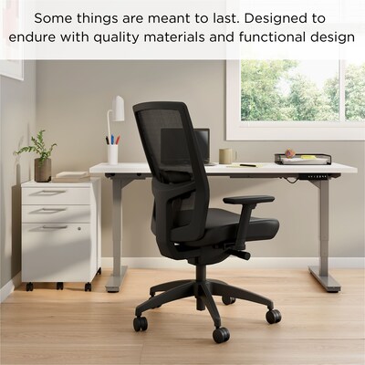 Workplace2.0™ 500 Series Vinyl and Mesh Task Chair, Black (51974)