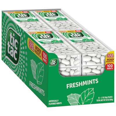 Tic Tac Freshmints, 12 Packs/Box (FEU00384)