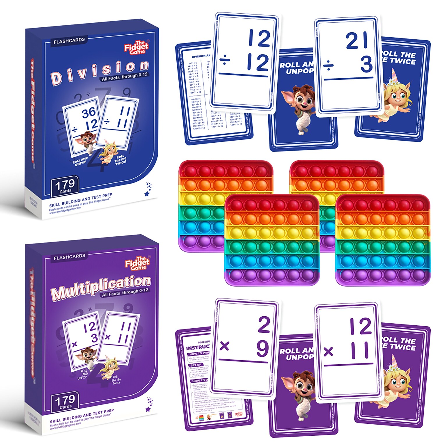 The Fidget Game Math Bundle, Assorted Colors (FDGTFGCPBMA)