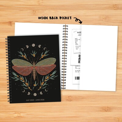 2025-2026 Willow Creek Mystic Butterfly 6.5" x 8.5" Academic Year Weekly & Monthly Planner, Multicolored (56899)