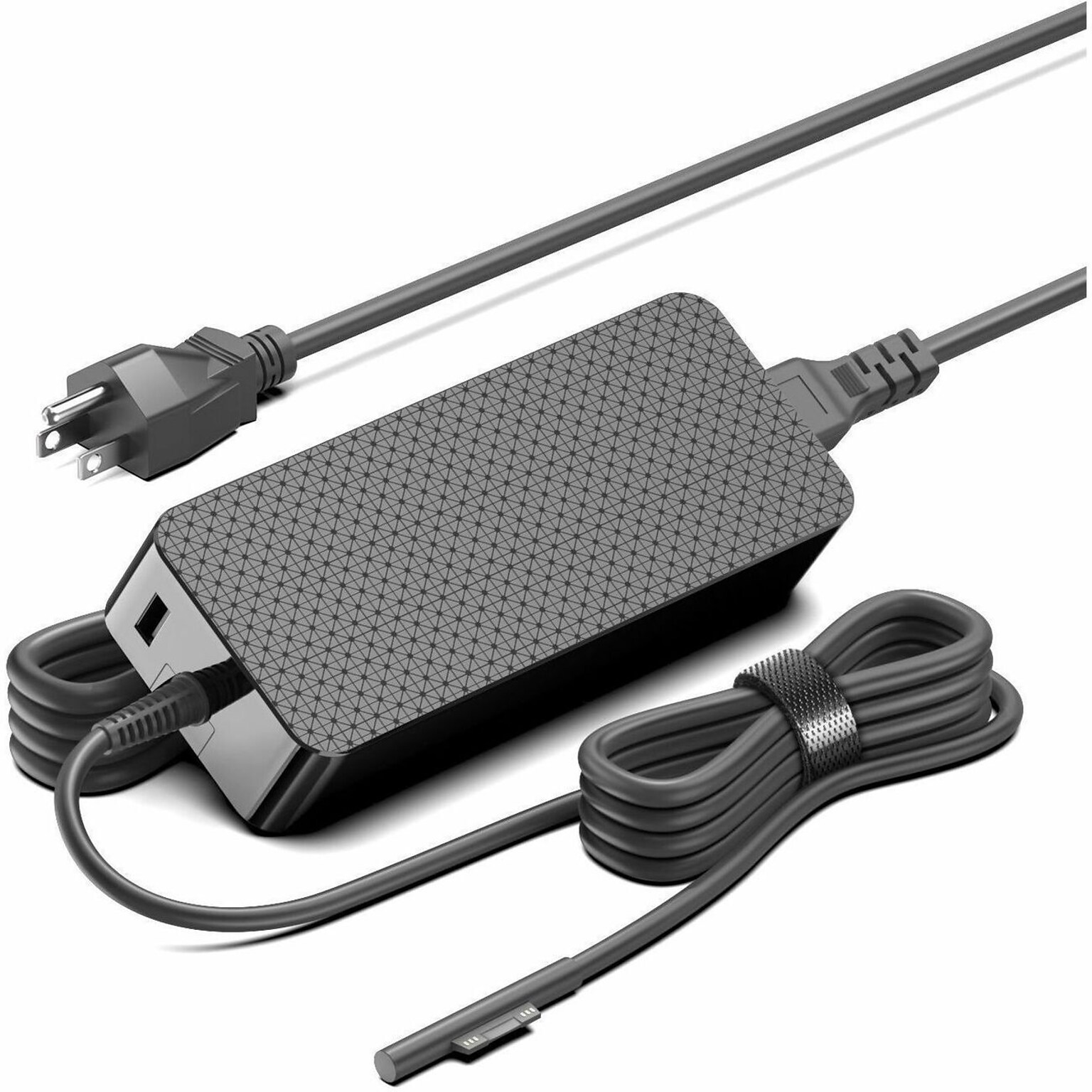 BTI 127W Slim Laptop Adapter & Charger for Microsoft Surface Book/Book 2/Book 3/Go/Go 2, Black (US7-00001-BTI)