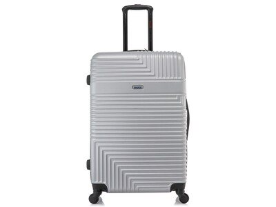 InUSA Resilience Polycarbonate/ABS Large Suitcase, Silver (IURES00L-SIL)