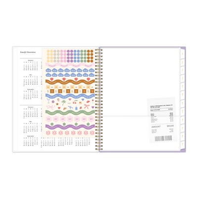 2026-2027 Blue Sky Blue Sky 8.5" x 11" Academic Weekly & Monthly Planner, Plastic Cover, Forget Me Not Purple (161386)