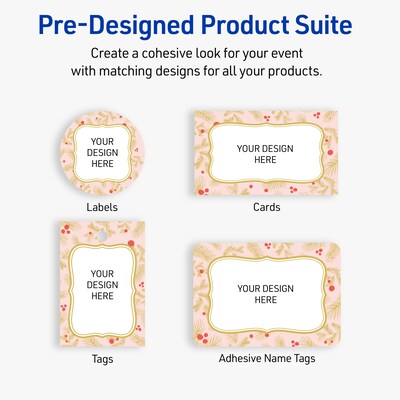 Avery Square Multipurpose Labels, 3" x 3", White, 60/Pack (19479370474)