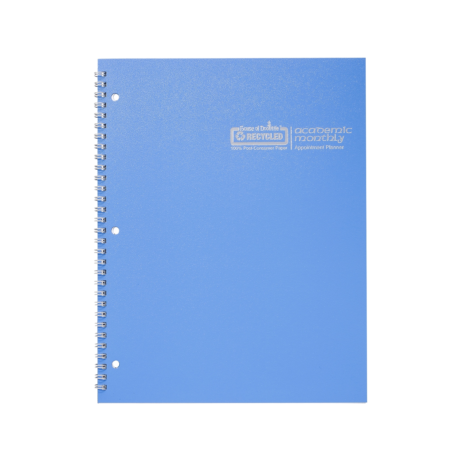 2024-2025 House of Doolittle 8.5 x 11 Academic Monthly Planner, Leatherette Cover, Bright Blue (26308-25)