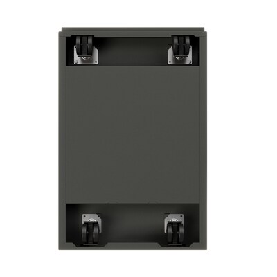 Hirsh 2-Drawer File Cabinet with Wheels and Arch Style Handle, Letter Size, Charcoal, 23"D (21118)