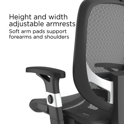 Quill Brand® Hyken Mesh Task Chair, Black (23481-CC)