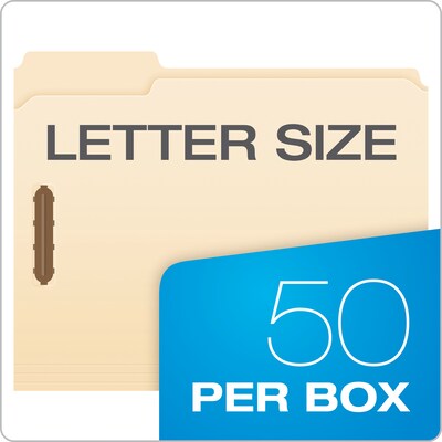 Pendaflex Classification Folder, 2" Expansion, Letter Size, Manila, 50/Box (FM213)