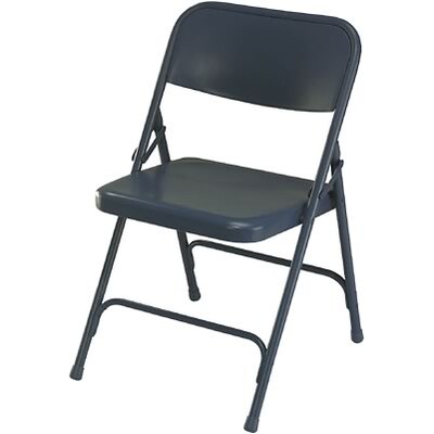 National Public Seating Premium All-Steel Folding Chairs; Blue